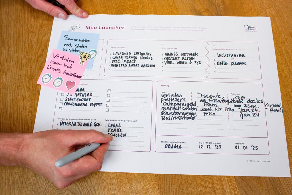 Hoofdafbeelding bij Idea Launcher-methode: kom in actie na een brainstorm